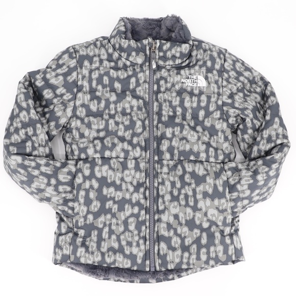 New The North Face Medium 10/12 Youth Girls Mossbud Swirl Jacket Grey - Picture 9 of 16